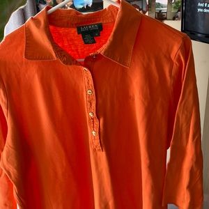 orange ralph lauren shirt